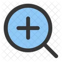 Zoom In Magnifying Glass Loupe Icon