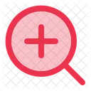 Zoom In Magnifying Glass Loupe Icon