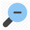 Zoom Out Magnifying Glass Loupe Icon