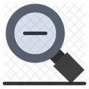Less Magnify Magnifying Glass Icon