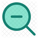 Zoom Out Magnifying Glass Loupe Icon