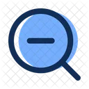 Zoom Out Magnifying Glass Loupe Icon