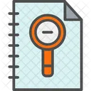 Zoom Out Book  Icon