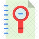 Zoom Out Book  Icon