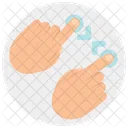 Zoom Out Finger Icon