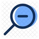 Zoom Out Magnifying Glass Loupe Icon