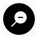 Zoom Out Magnifying Glass Loupe Icon