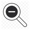 Zoom Out Magnifying Glass Minimise Zoom アイコン