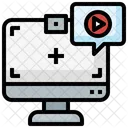 Zoom Video Full Screen Online Video Icon