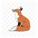 Fox Animal Fauna Icono