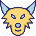 Zorro Coyote Lobo De Pradera Icono