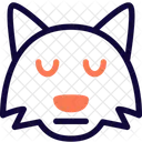 Zorro Neutral Ojos Cerrados Animal Fauna Icono