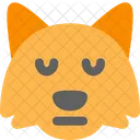 Zorro Neutral Ojos Cerrados Icono