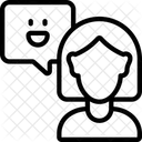 Zufriedener Kunde  Symbol