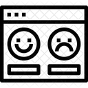 Zufriedenheit Kunde Feedback Symbol