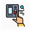 Zugang Kontrolle Biometrische Symbol