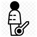 Zugangskontrolle Sicherheit Biometrische Technologie Symbol