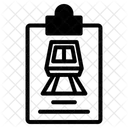 Zugdokument Zuginformationen Zugpapier Symbol
