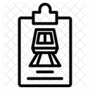Zugdokument Zuginformationen Zugpapier Symbol