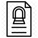 Zugdokument Zuginformationen Zugpapier Symbol