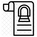 Zugdokument Zuginformationen Zugpapier Symbol