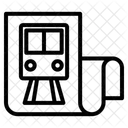 Zugdokument Zuginformationen Zugpapier Symbol