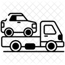 Zugfahrzeug Abschleppwagen Abschleppen Symbol