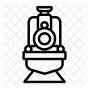 Dampfmaschine Lokomotive Eisenbahn Symbol