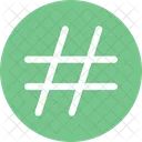 Hashtag Marketing Zeichen Symbol