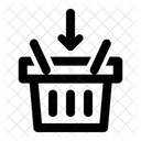Korbe Einkaufen Pfeil Symbol