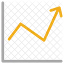 Zunehmend Fortschritt Graph Symbol