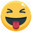 Zunge Emoji Emotionen Symbol