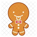 Lacheln Gesicht Lebkuchen Symbol