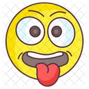 Albernes Emoji Torichtes Emoji Zunge Raus Emoji Symbol