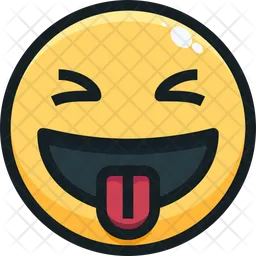 Gesicht mit herausgestreckter Zunge Emoji Symbol