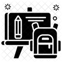Zuruck Zur Schule Schulbedarf Montessori Zubehor Symbol