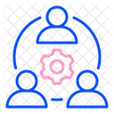 Zusammenarbeit  Symbol