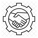 Zusammenarbeit  Symbol