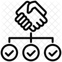 Zusammenarbeit  Symbol