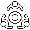 Zusammenarbeit  Symbol