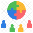 Zusammenarbeit Organisation Teamarbeit Icon