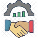 Zusammenarbeit  Symbol
