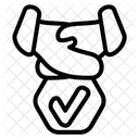 Zusammenarbeit  Symbol