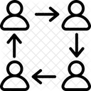 Zusammenarbeit  Symbol