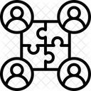 Zusammenarbeit  Symbol