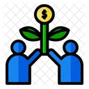 Zusammenarbeit  Symbol