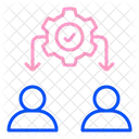 Zusammenarbeits-Workflow  Symbol
