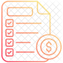 Zusammenfassung Bericht Dokument Symbol