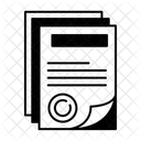 Zusammenfassung Bericht Dokument Symbol