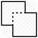 Bearbeitungswerkzeuge Quadrate Fusion Symbol